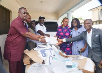 Rev. Otu facilitates distribution of PPEs to CUDA as the State prepares for its annual street party
