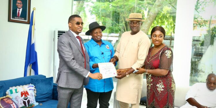 Rt Hon. Peter Odey Received Member-elect, Ogoja State Constituency, Cross River State House Of Assembly, Engr Thomas Aruku.