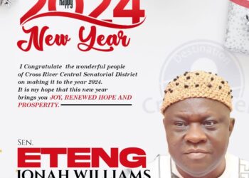 New Year Message: Senator Eteng Williams Felicitates With Constituents, Pledges 2024 Will Be About Projects And Empowerment