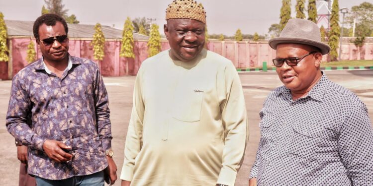 Senator Eteng Williams Visit Minister of Works, Engr David Umahi At His Country Home for Christmas