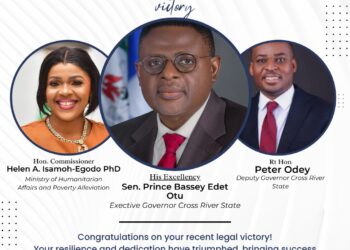Dr Helen Isamoh -Egodo congratulates Gov. Otu on Supreme Court victory