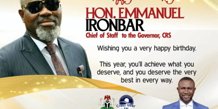 Ankpo Pius Celebrates Chief Of Staff, Hon Emmanuel Ironbar, On Birthday