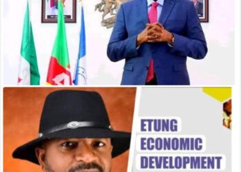 Etung Economic Development Team Director General, Engr. Dr. George Abang, Salutes Governor Otu, on his birthday.