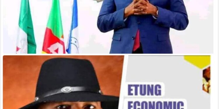 Etung Economic Development Team Director General, Engr. Dr. George Abang, Salutes Governor Otu, on his birthday.