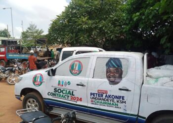 Obudu APC Chairmanship Candidate Peter Undiandeye Akonfe Embarks on Ward-to-Ward Campaigns