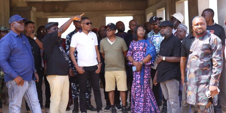Wayas Burial: C’River Dep. Gov. Inspects Ongoing Projects at Deceased’s Country Home