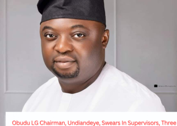 Obudu LG Chairman, Undiandeye, Swears In Supervisors, Three Other Aides, Urges Optimal Performance