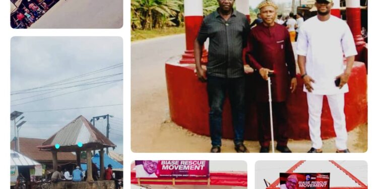 Biase Rescue Movement Donates Remodeled Traffic Stand to Akpet Central Community