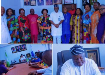 Forum Of Retired HOLGAs Of Unified Local Govt. Service Pays Courtesy Visit To Chairman Of LGSC, Mr Darlington Bassey