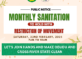 Statewide Sanitation: Obudu Council Chairman Urges Residents To Participate