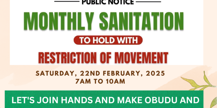 Statewide Sanitation: Obudu Council Chairman Urges Residents To Participate
