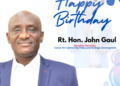 CCPSD Celebrates Rt. Hon. John Gaul Lebo on His Birthday
