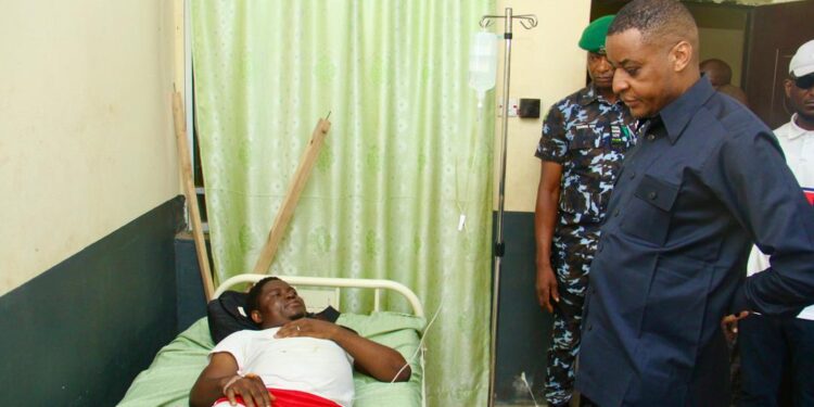 Tragedy at Ikwette: Deputy Governor Odey Visits Survivors of Obudu Ranch Resort Accident.