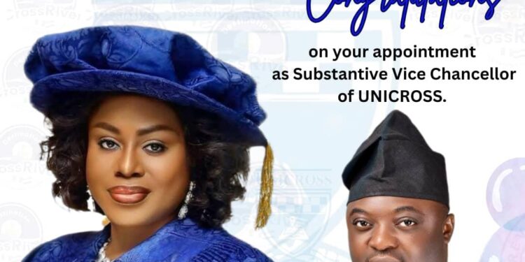 Obudu Council Helmsman Congratulates Prof. Bassey on Appointment as UNICROSS VC, Commends Governor Otu