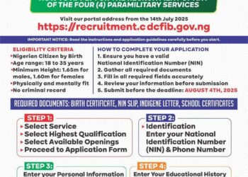 Obudu Chairman Urges Youth to Apply for Paramilitary Recruitment Before August 7 Deadline