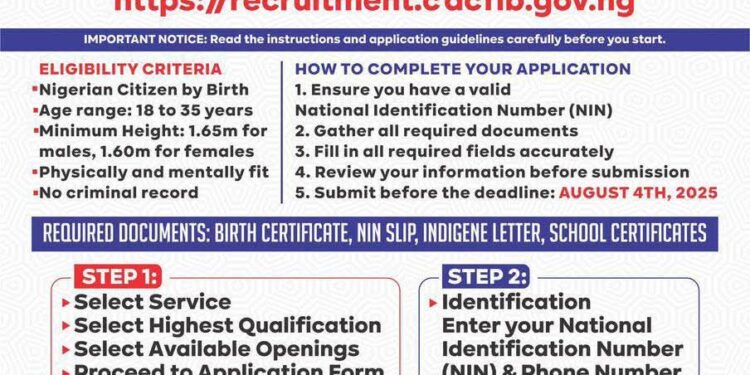 Obudu Chairman Urges Youth to Apply for Paramilitary Recruitment Before August 7 Deadline