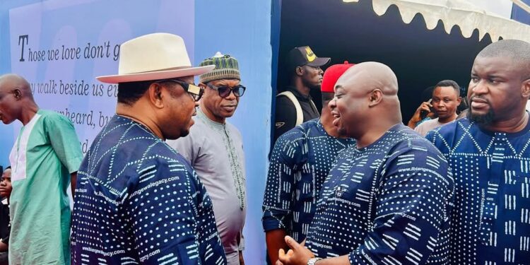 Obudu Council Chairman, and his Vice Joins Governor Otu, Dignitaries at Burial of Late Prof. Ibiang Oden Ewa in Ugep