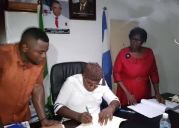 Biase Council Chairman, Hon. Edodi Eyong Edodi, Assents to Vocational Training Centre Bill