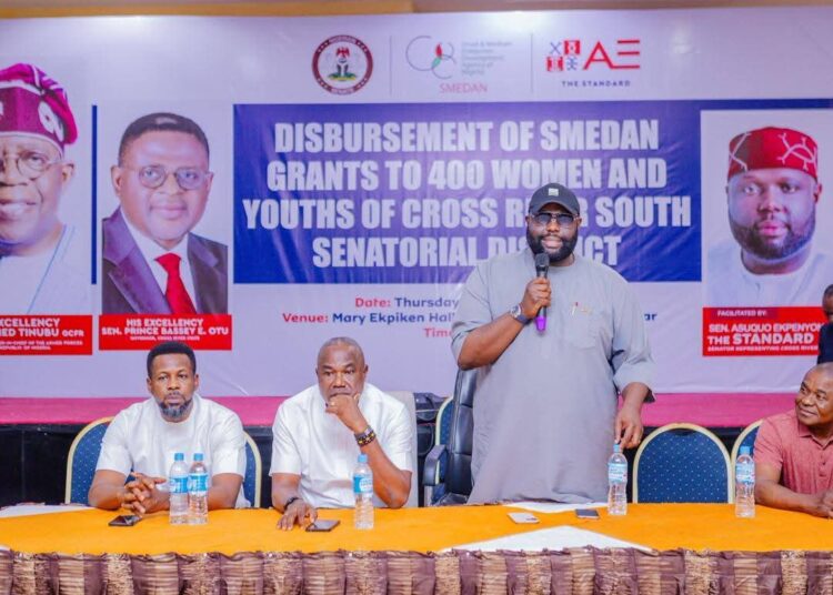 Senator Asuquo Ekpenyong Empowers 400 Constituents with ₦100,000 SMEDAN Grants in Calabar