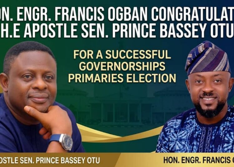 C’River: Lawmaker Congratulates Governor Otu on APC Governorship Primary Victory