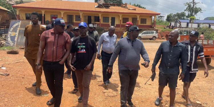 Undiandeye Visits Fire Scene, Assures Government Support for Victims of Fire, Flood and Windstorm Disasters