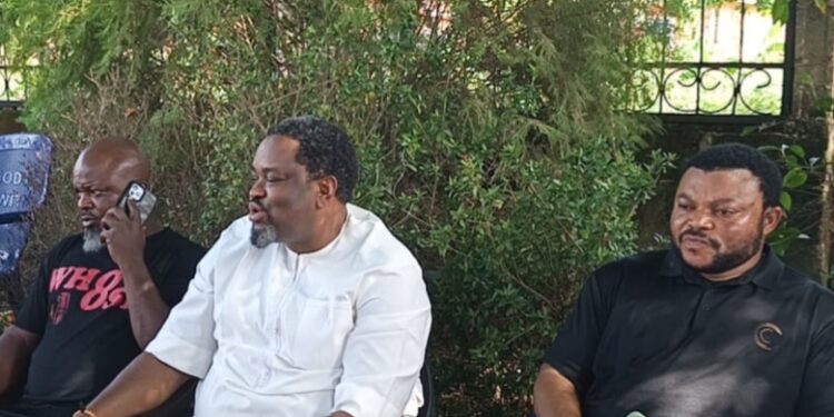 Dr. Mathias Angioha Host Hon. Peter Akpanke After APC Primary Victory