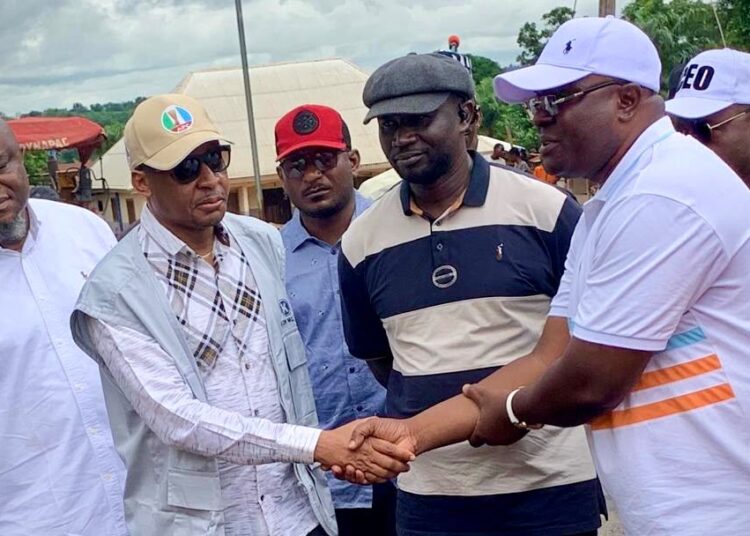 Gov. Otu Inspects Road Projects, Commends Contractor