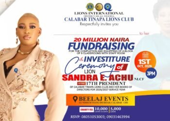 Investiture of 17th President: Calabar Tinapa Lions Club Targets ₦20m for 6 block of Classroom and staff room Project